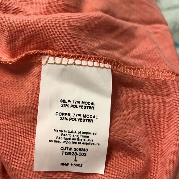 Lush Coral Pink Front Drawstring Camisole NWOT L - Picture 8 of 8
